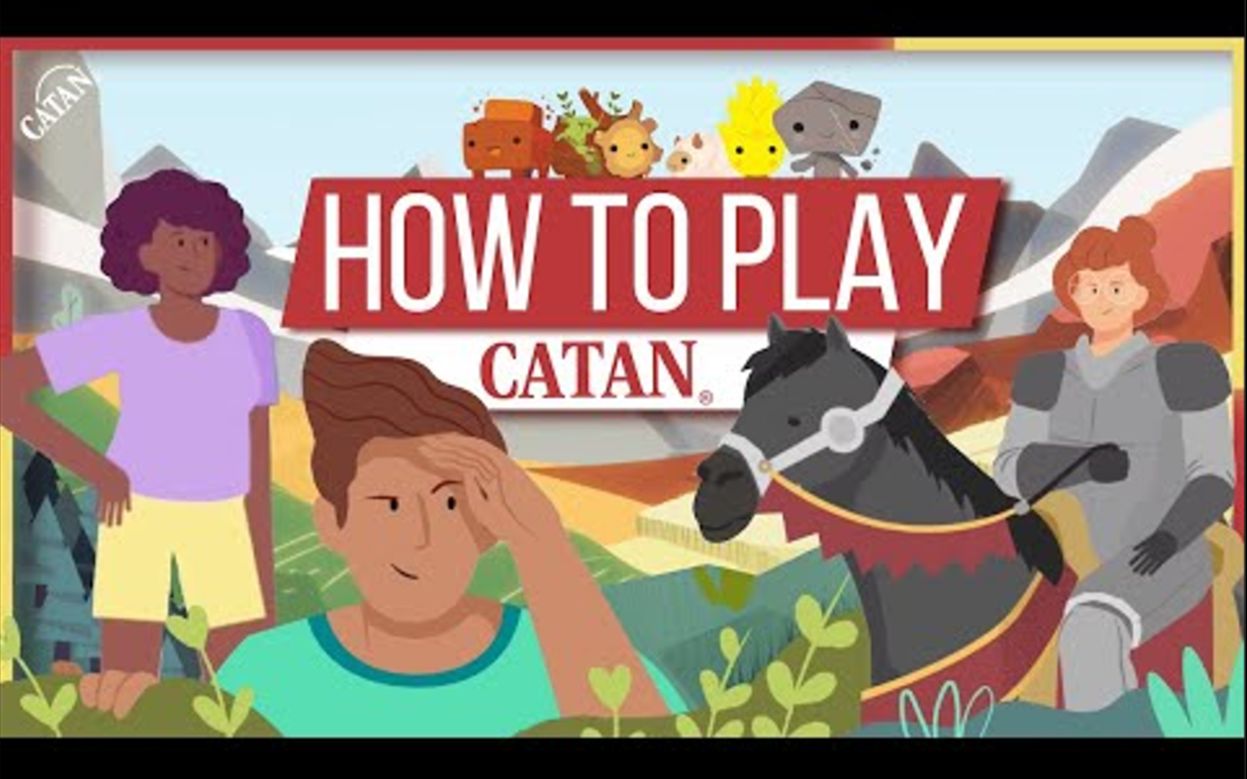 《卡坦岛》(1995)官方卡通教程 how to play catan - the most