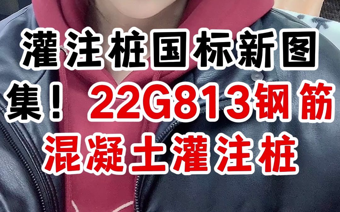 灌注桩国标新图集来了!22G813《钢筋混凝土灌注桩》哔哩哔哩bilibili