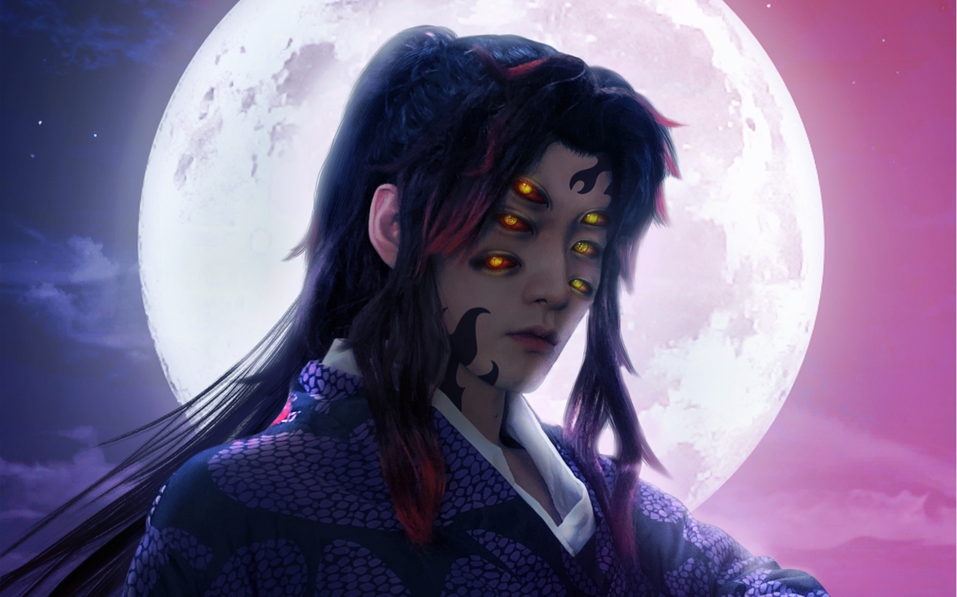 既有太阳何需月亮?黑死牟真人cos视频