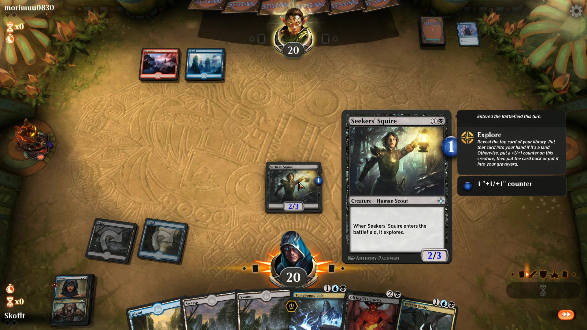 万智牌竞技场蓝黑掘坟卡组