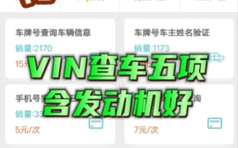 如何使用VIN号查车五项并包含发动机号哔哩哔哩bilibili