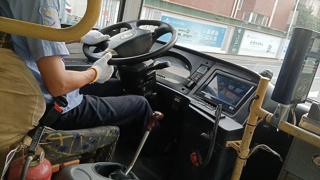 【运行实录】松江公交机械手动换挡sxc6105g5 运行于1840路