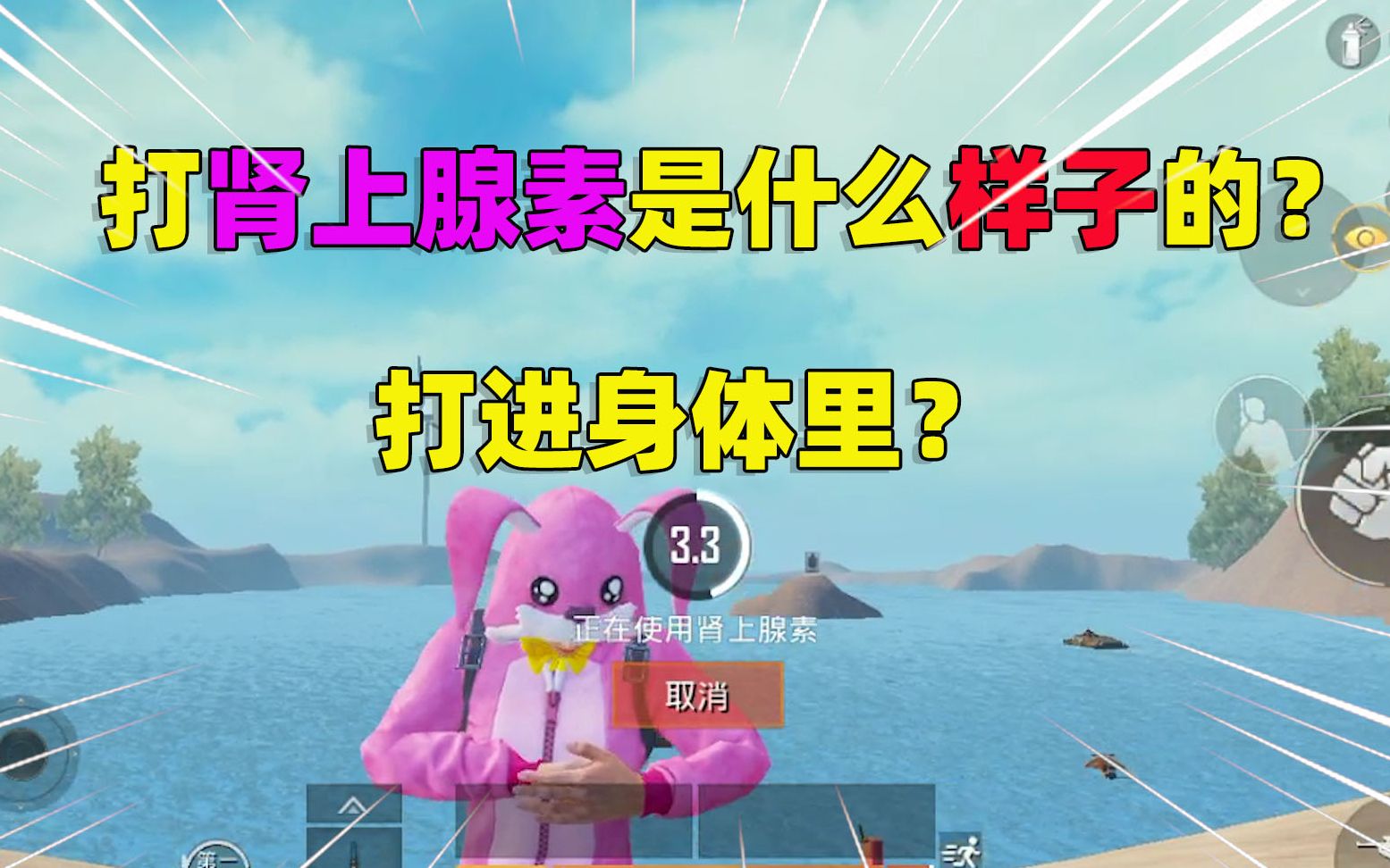 你知道,游戏中人物打肾上腺素是什么样子的吗?是否打进胸膛呢