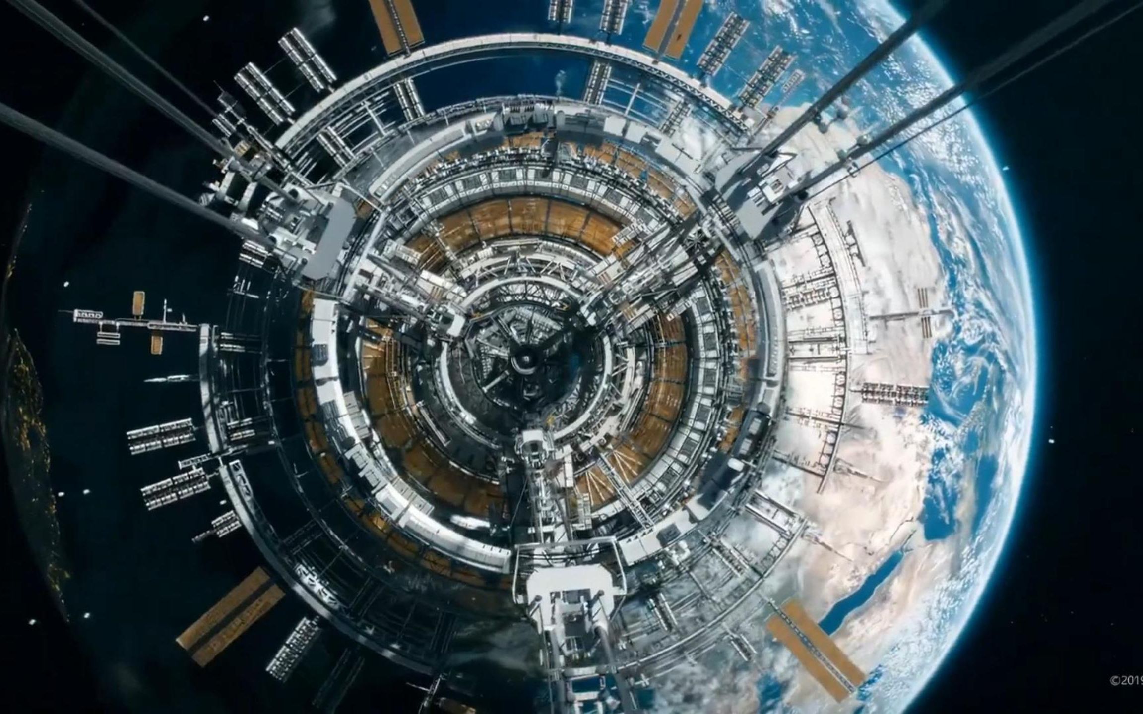 【wallpaper engine壁纸】流浪地球2太空电梯,最震撼的场景