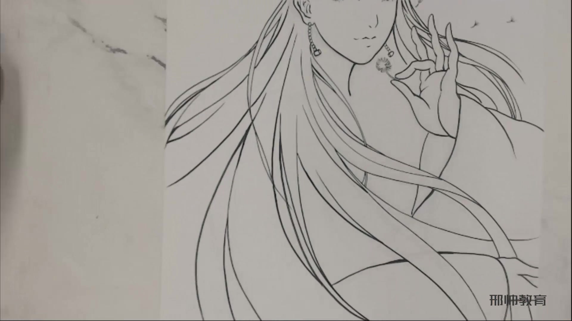 【手绘-聂小倩】长发飘飘的头发应该怎么画!