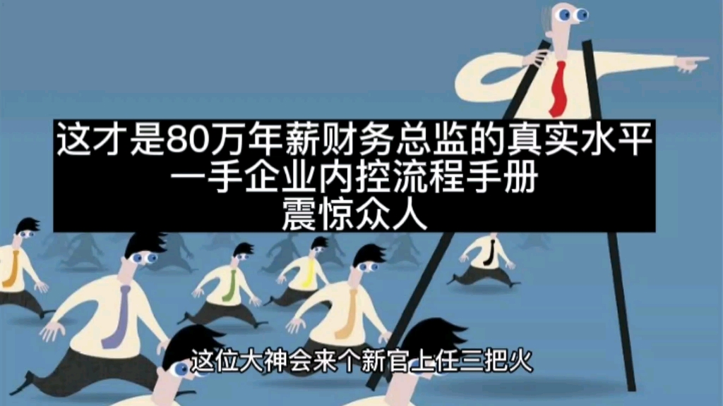 这才是80万年薪财务总监的真实水平!一手企业内控流程手册,震惊众人哔哩哔哩bilibili