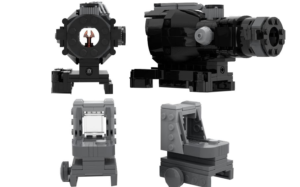 乐高moc教程彩虹六号瞄准镜拼搭指南