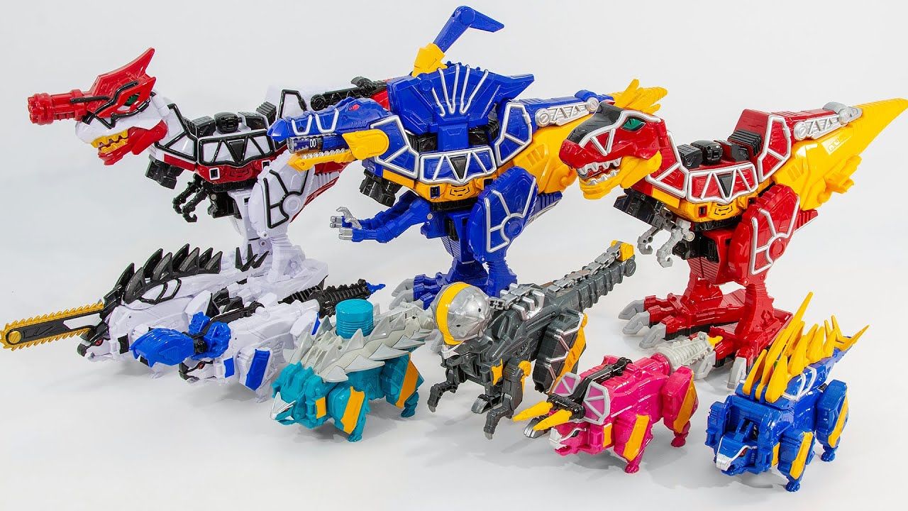 超级战队兽电战队强龙者,变形机械恐龙机器人!