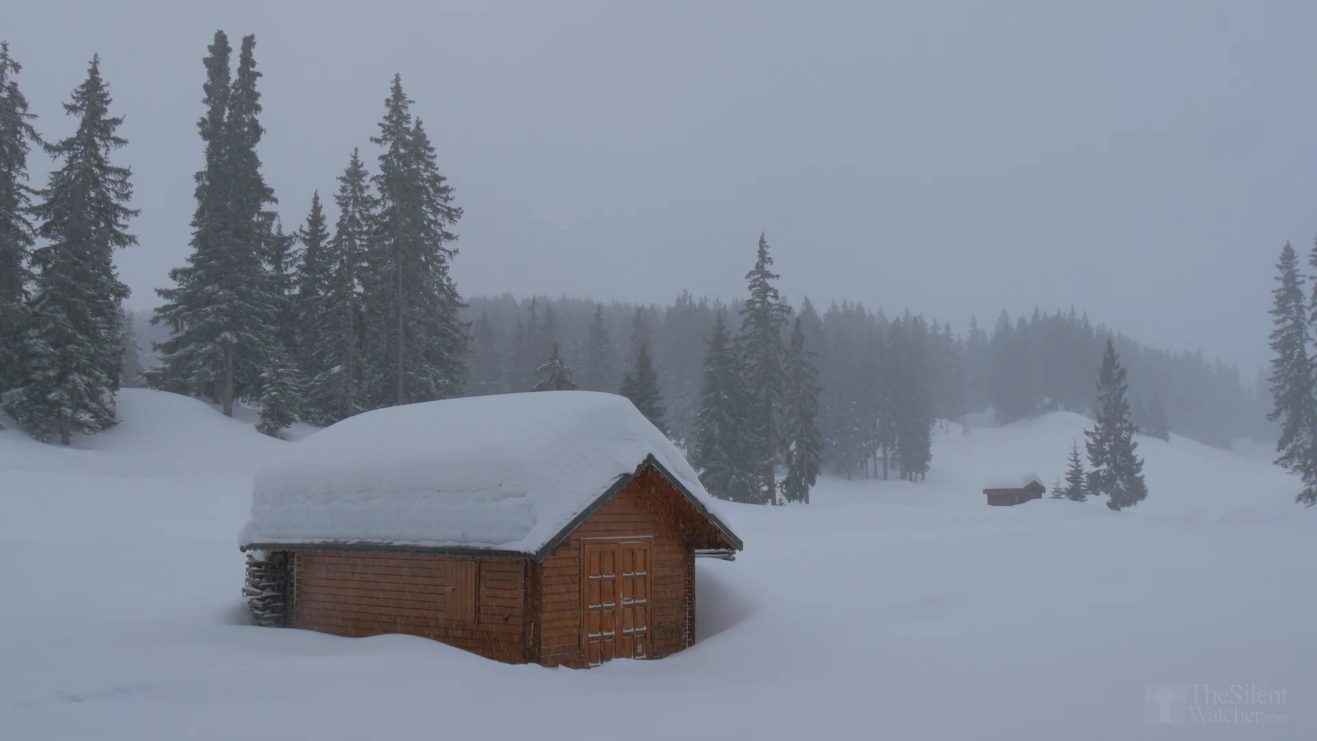 4K 阿尔卑斯山降雪景色 温暖的小屋 放松下雪的冬天录影  超HD  2160p哔哩哔哩bilibili