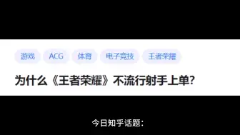 Скачать видео: 为什么《王者荣耀》不流行射手上单？