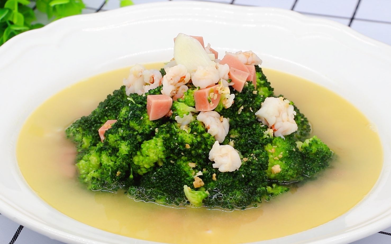 上汤菠菜吃过,你吃过上汤西兰花吗?