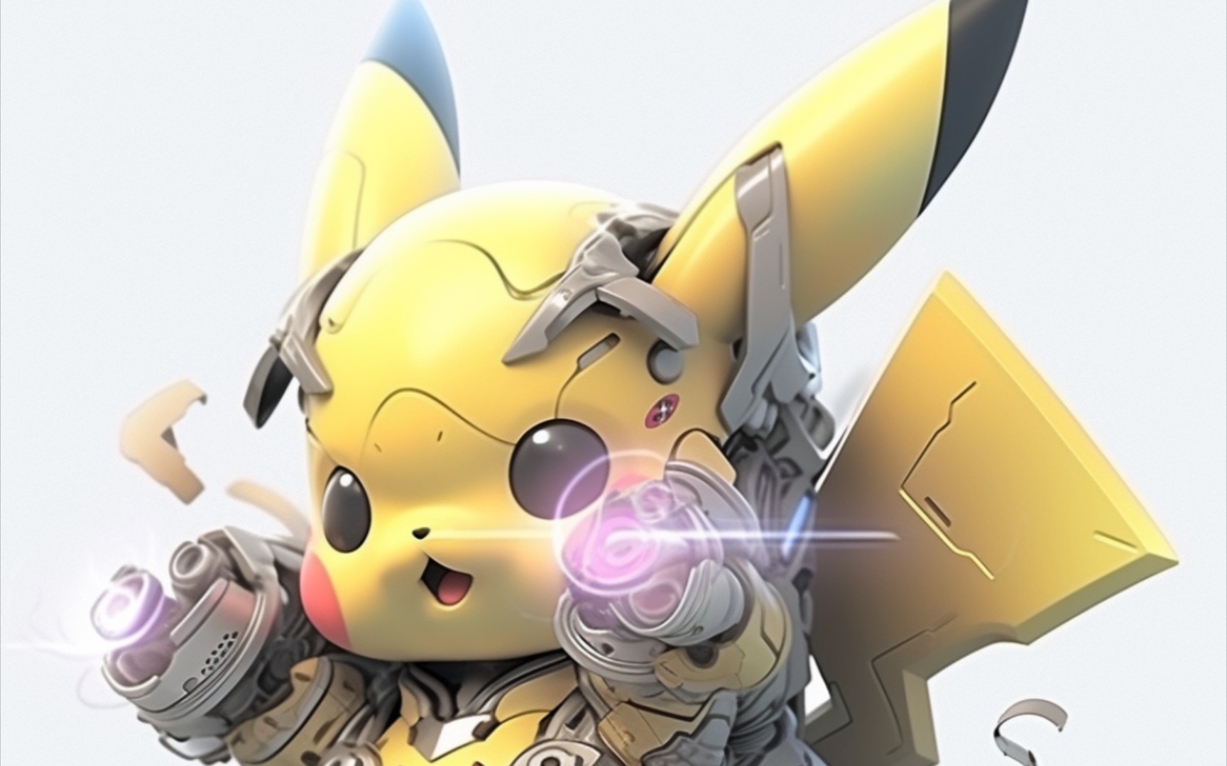 ai绘画:战斗皮卡丘(机甲版)