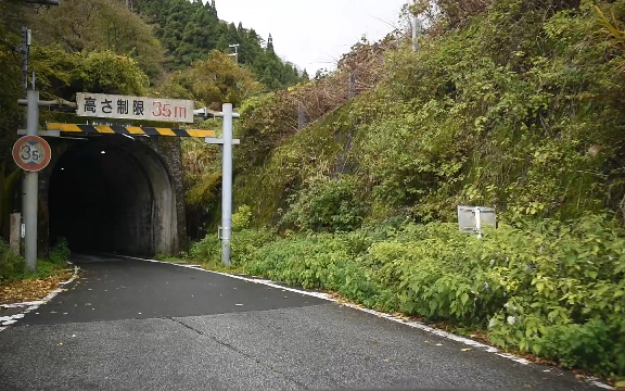北陆本线废线柳濑线废线留下的日本最古老的铁路隧道木之本敦贺