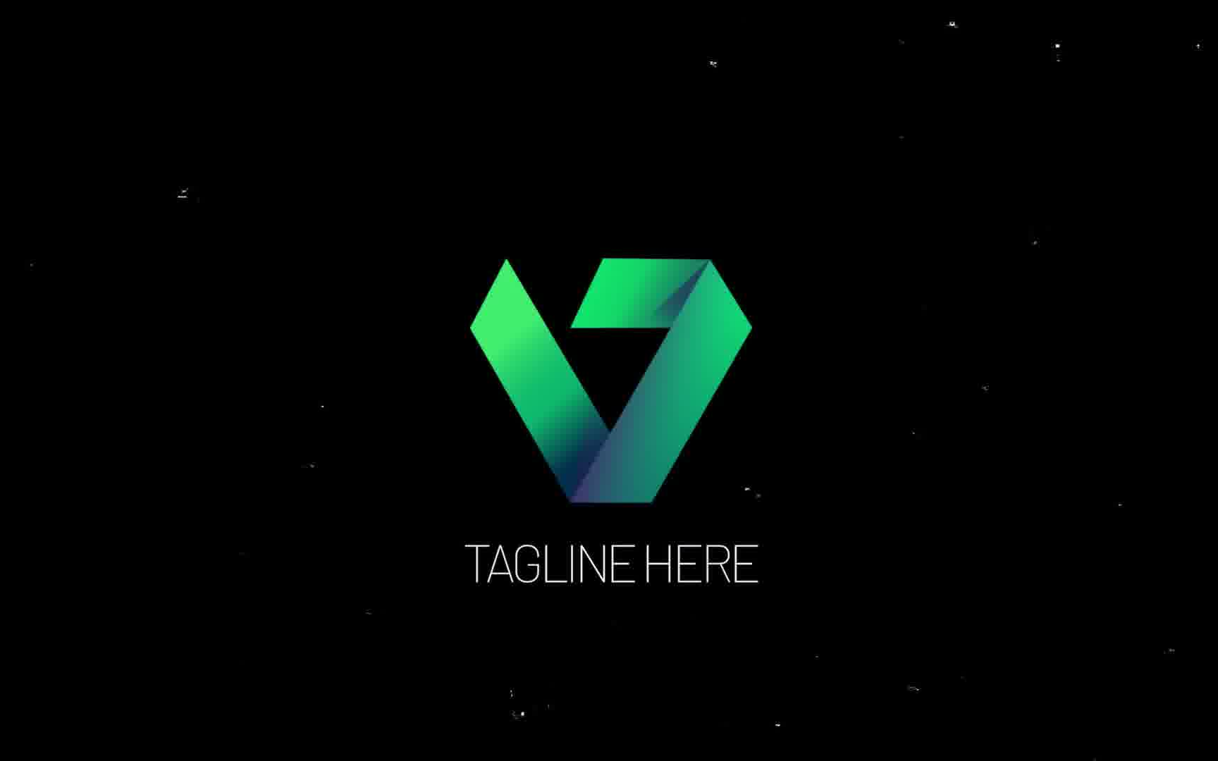 ae模板-拉伸故障毛刺特效的动态logo片头模板标识品牌商品店铺标志 ae