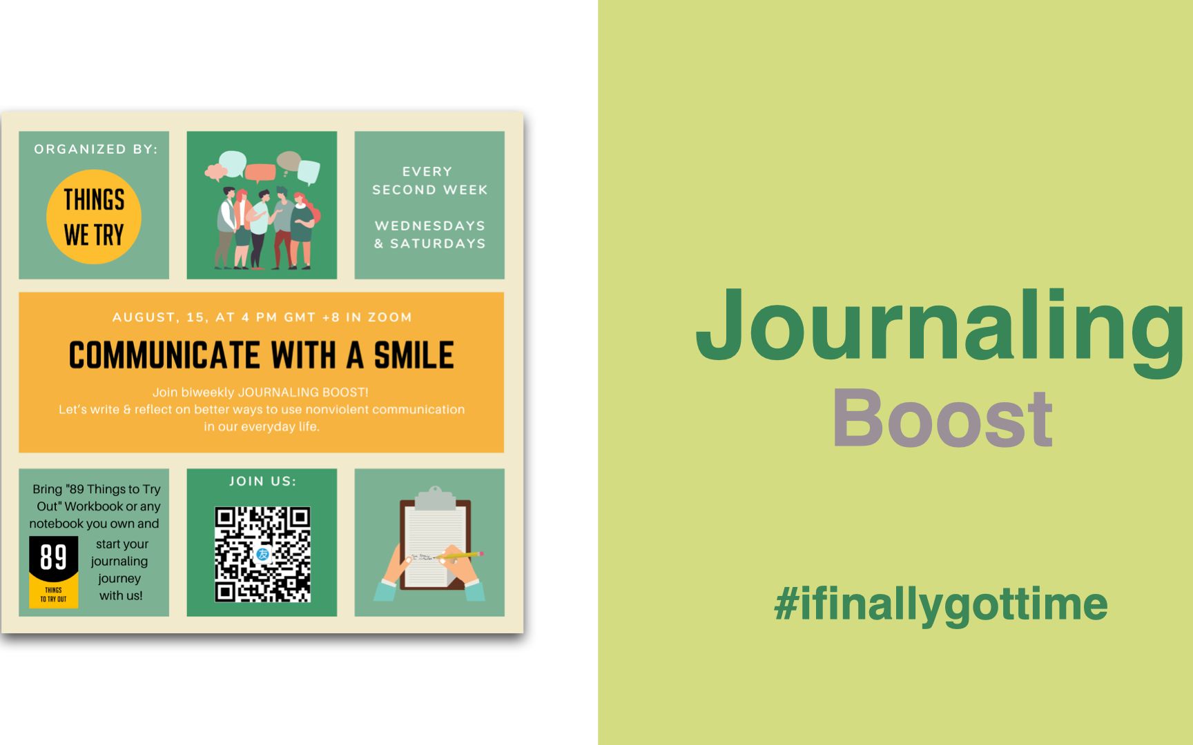 [图]#34 Greet people with a smile [Journaling Boost event]