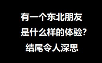 有一个东北朋友是什么样的体验? 结局令人深思.哔哩哔哩bilibili