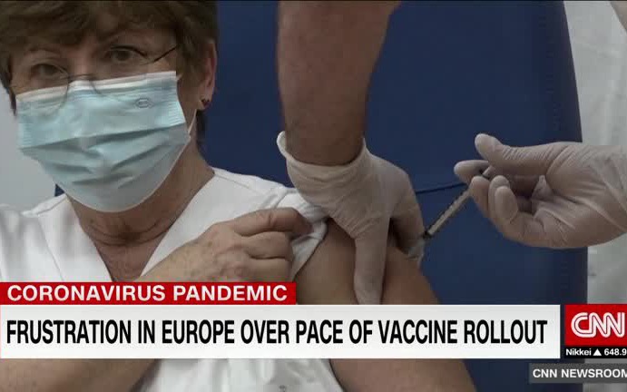 Frustration in Europe over pace of coronavirus vaccine rollout哔哩哔哩bilibili