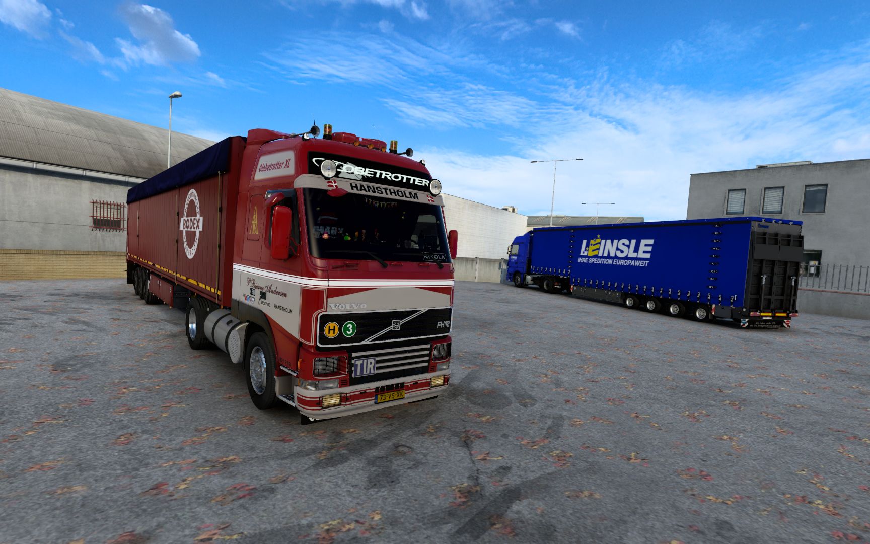 欧卡2驾驶沃尔沃fh12运输预制楼梯西班牙-葡萄牙