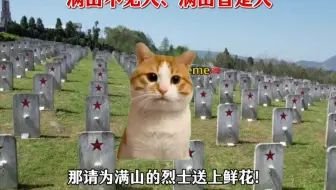 满山不见人！满山皆是人。致敬先烈