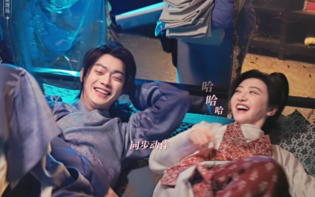 《乐游原》花絮,许凯 景甜打戏现场,"老打戏人" "打戏新手"!