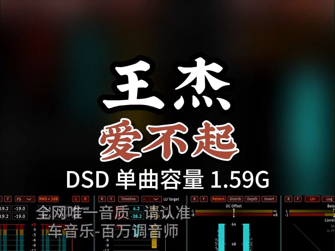 粤语金曲,经典伤感,王杰《爱不起》DSD完整版1.59G,百万调音师专业录音棚制作,顶级hifi无损音质哔哩哔哩bilibili