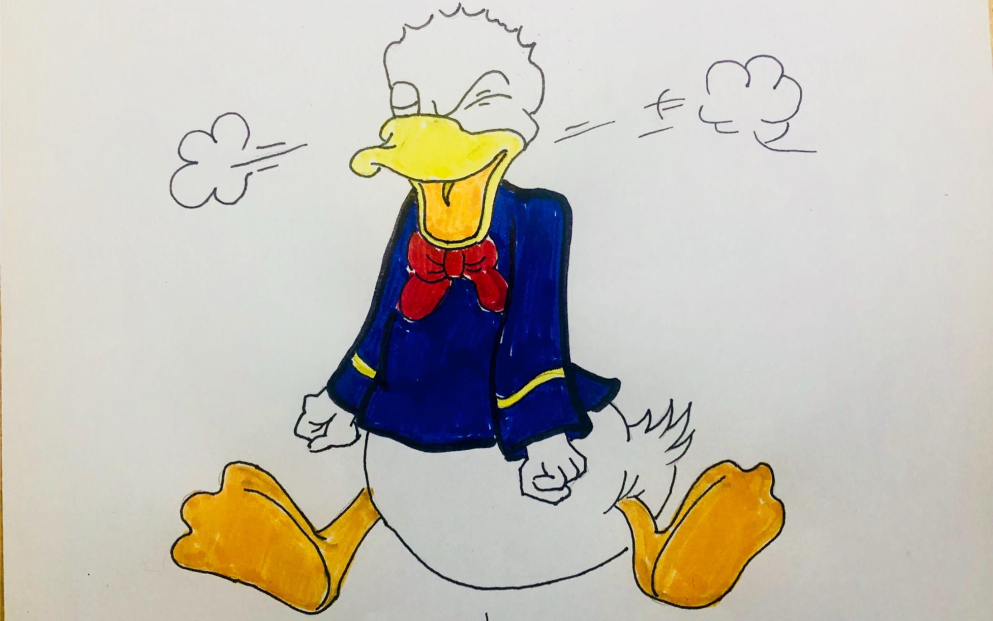 生气的唐老鸭教学视频