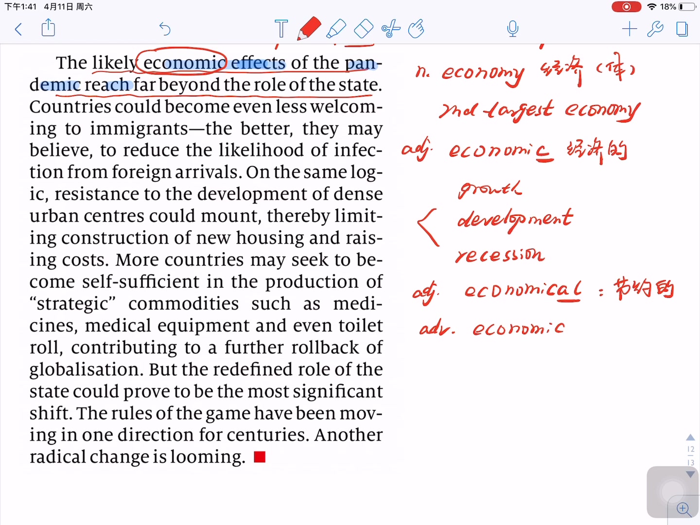 【英语精读14】《经济学人》大流行病与经济政策 Economic policies and the virus哔哩哔哩bilibili