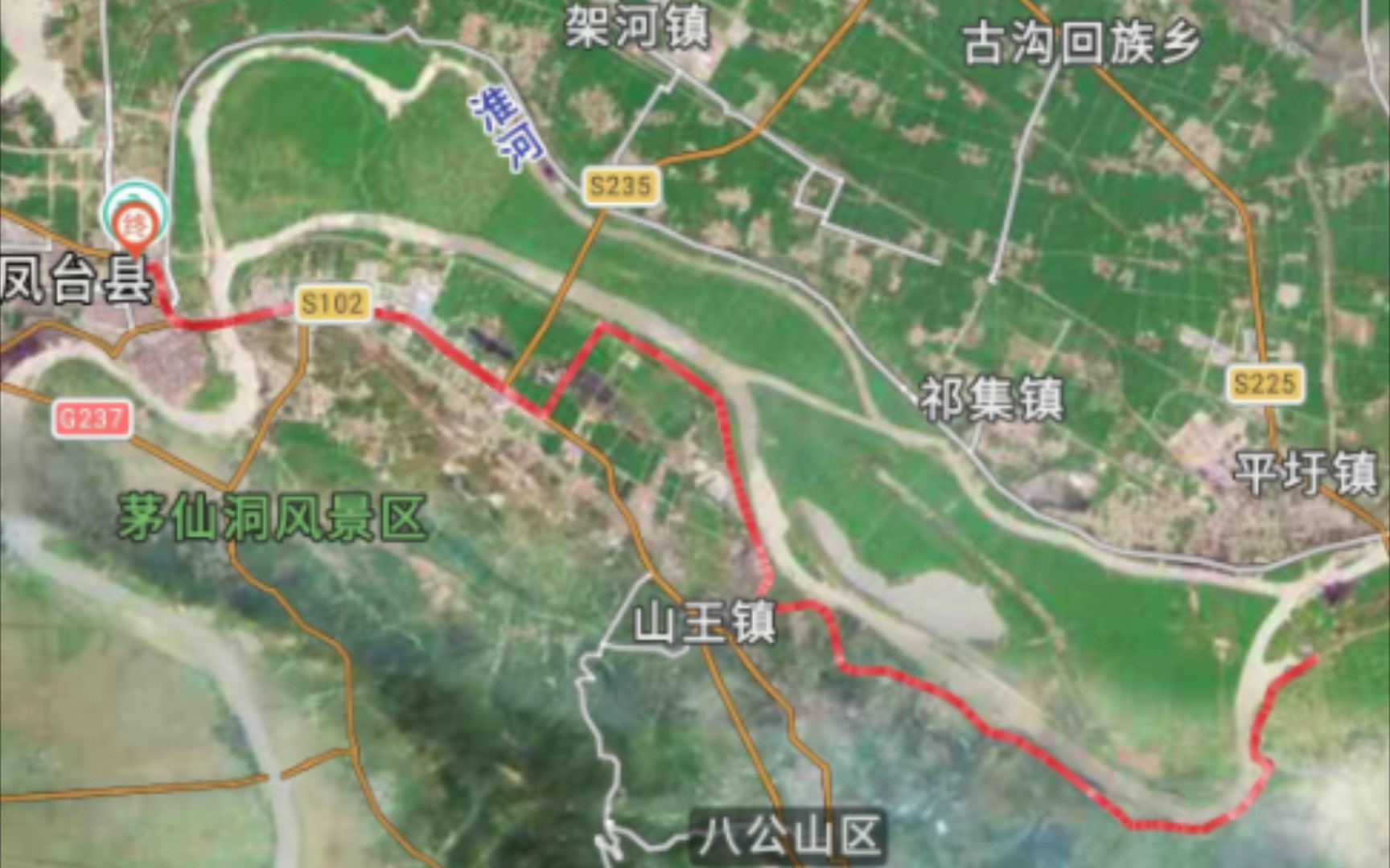 家門口的騎行 鳳臺縣 孔裡大橋 淮河沿岸 淮南彩虹路