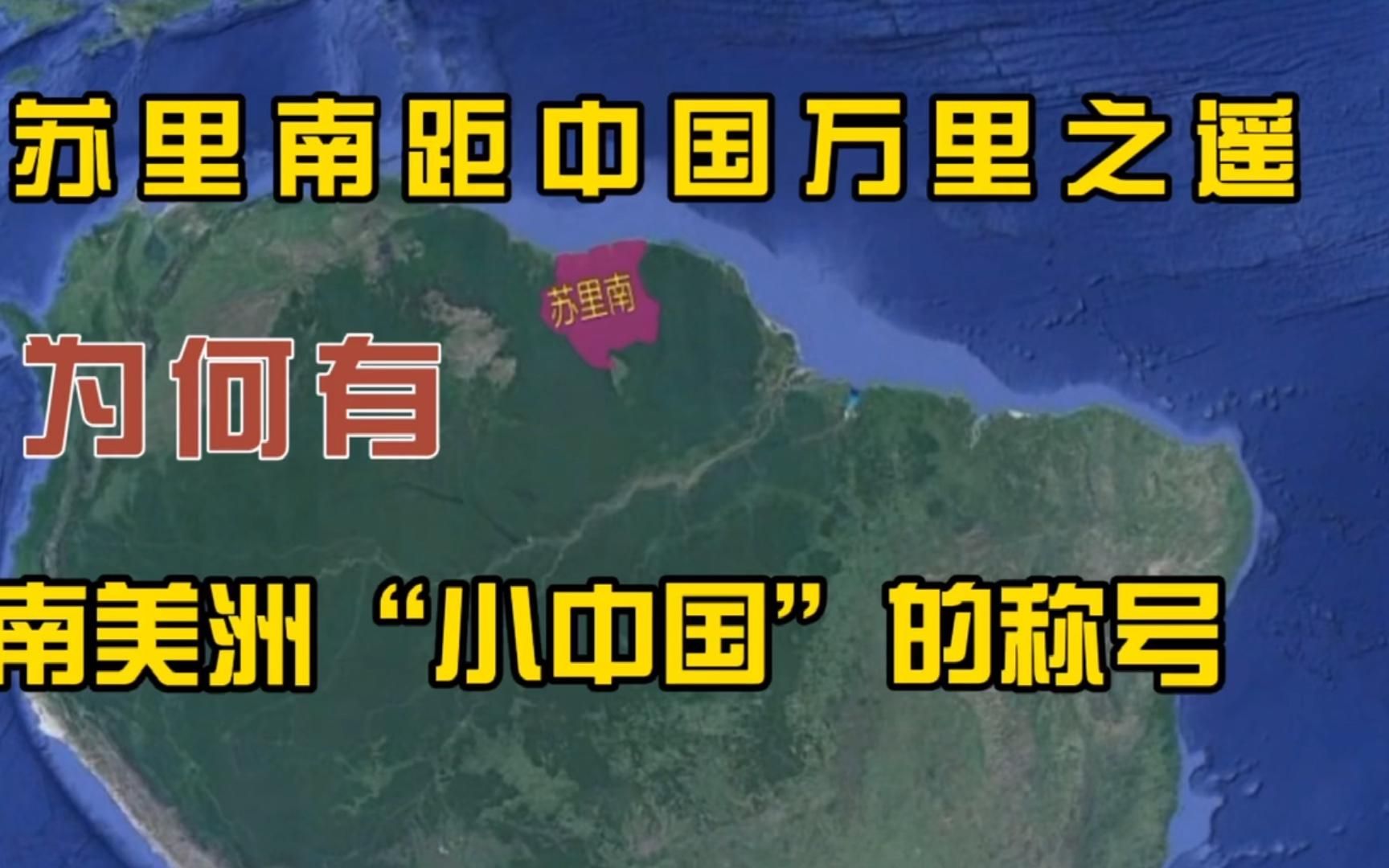 离中国万里之遥的苏里南,为何有着南美洲“小中国”的称号哔哩哔哩bilibili