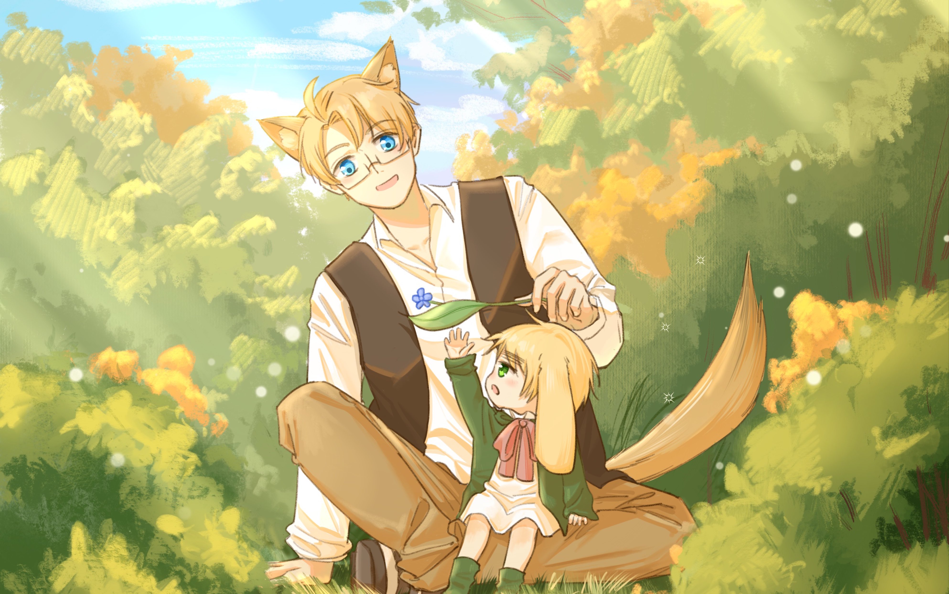 【米英】狼米和眉兔