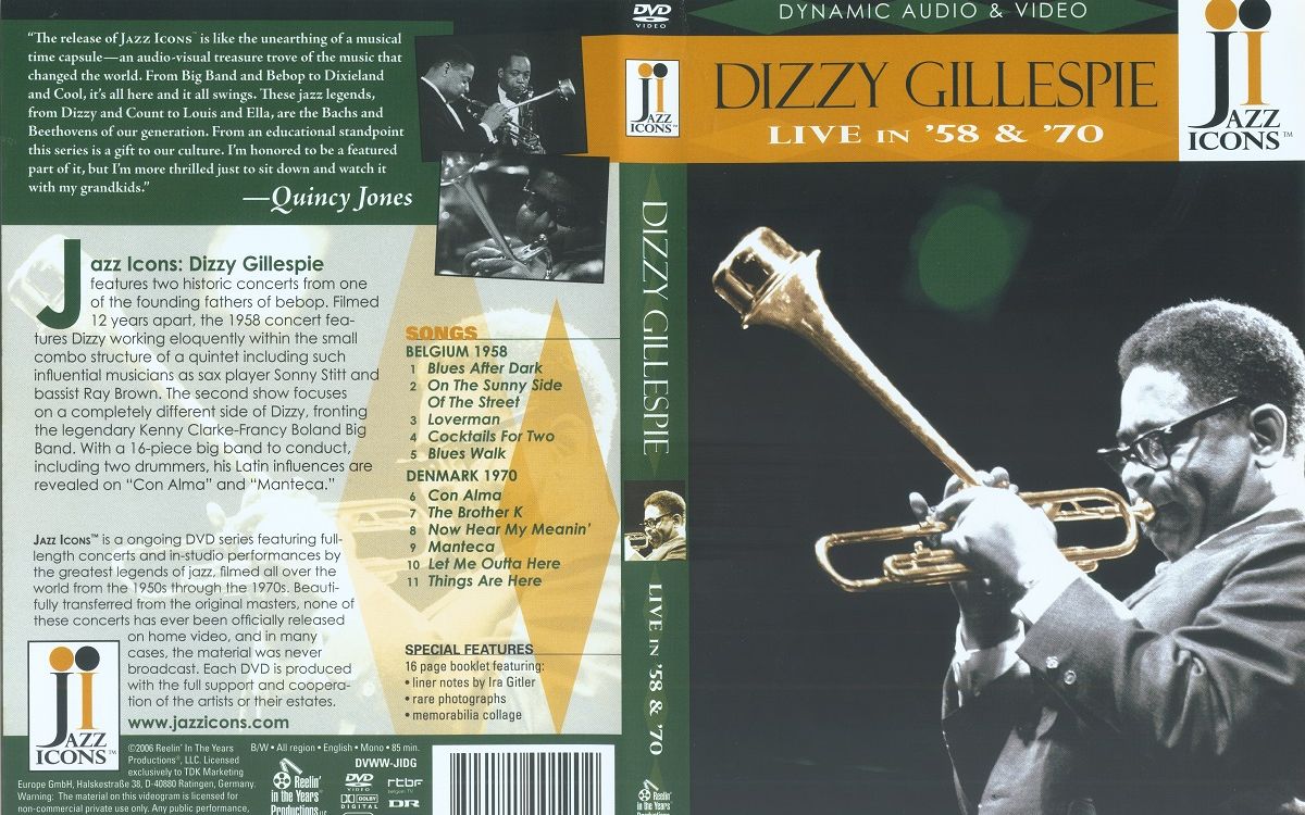 迪兹ⷮŠ吉莱斯皮 Dizzy Gillespie  Live 5870哔哩哔哩bilibili