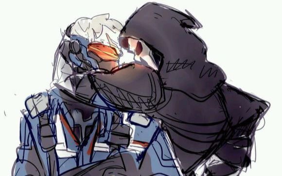 mmd守望先锋cp组合死神and士兵7661极楽浄土