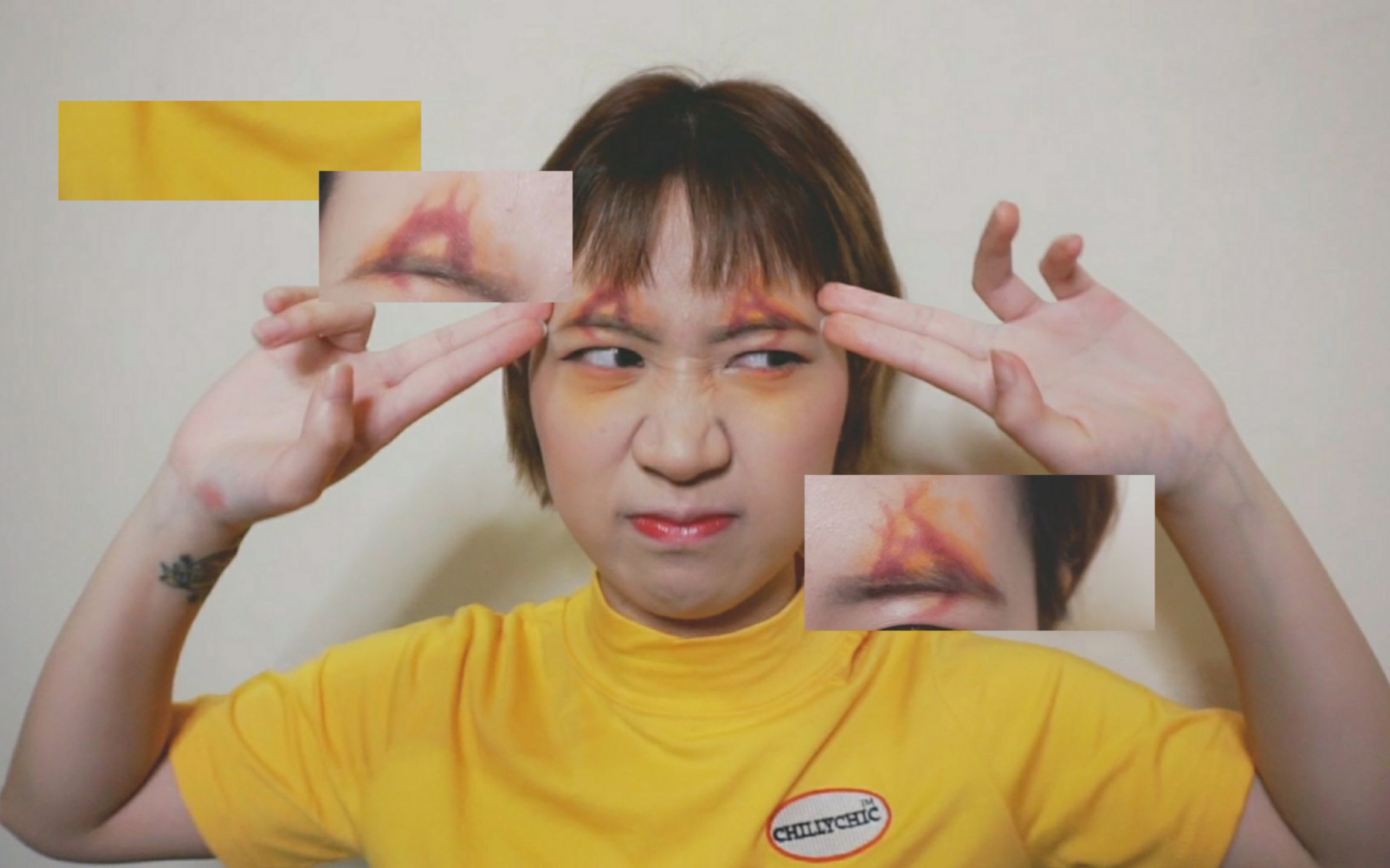 来个"火烧眉毛"的妆容吧