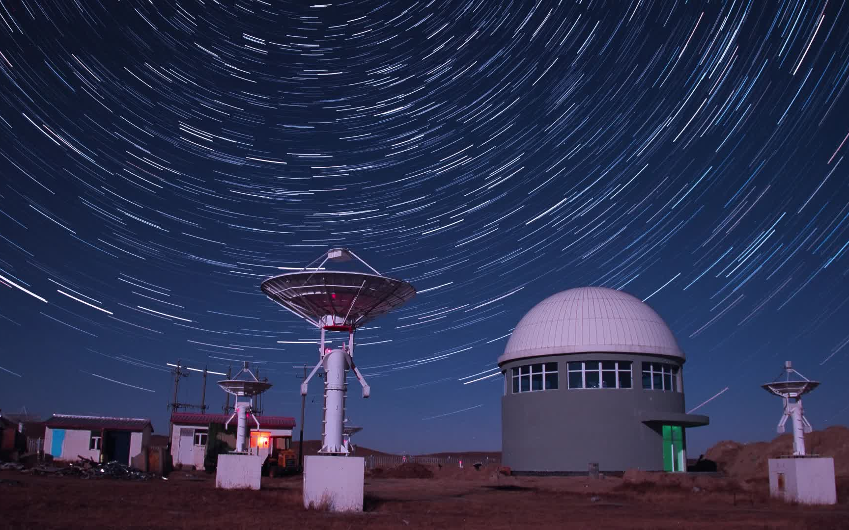 旅游记录天文台上的星空