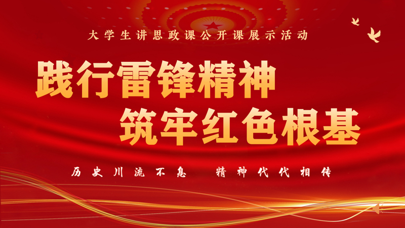 第八届全国高校大学生讲思政课公开课展示活动《践行雷锋精神 筑牢红色根基》哔哩哔哩bilibili
