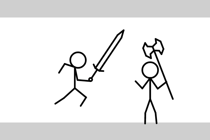 两个火柴人的打斗 (笑死一点都不激烈)