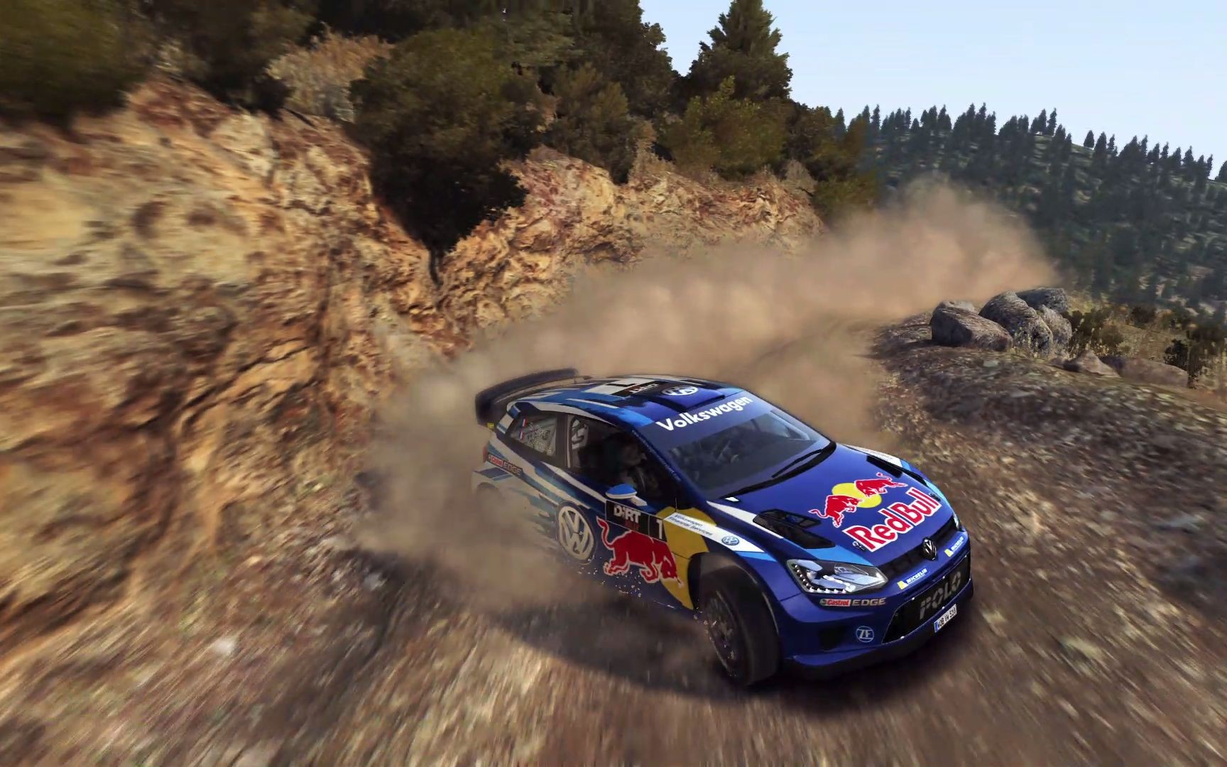 尘埃拉力赛 dirt rally 驾驶polo wrc 在希腊悬崖