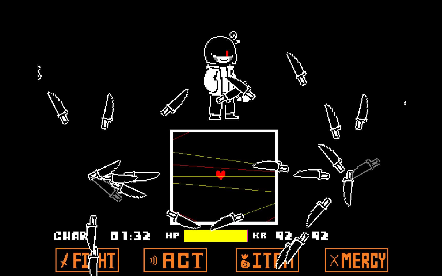 【undertale au】三重审判新版normal模式通关