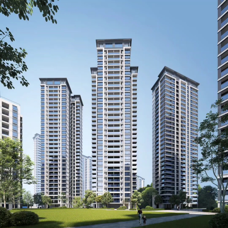 一套高端大气上档次的住宅小区效果图案例