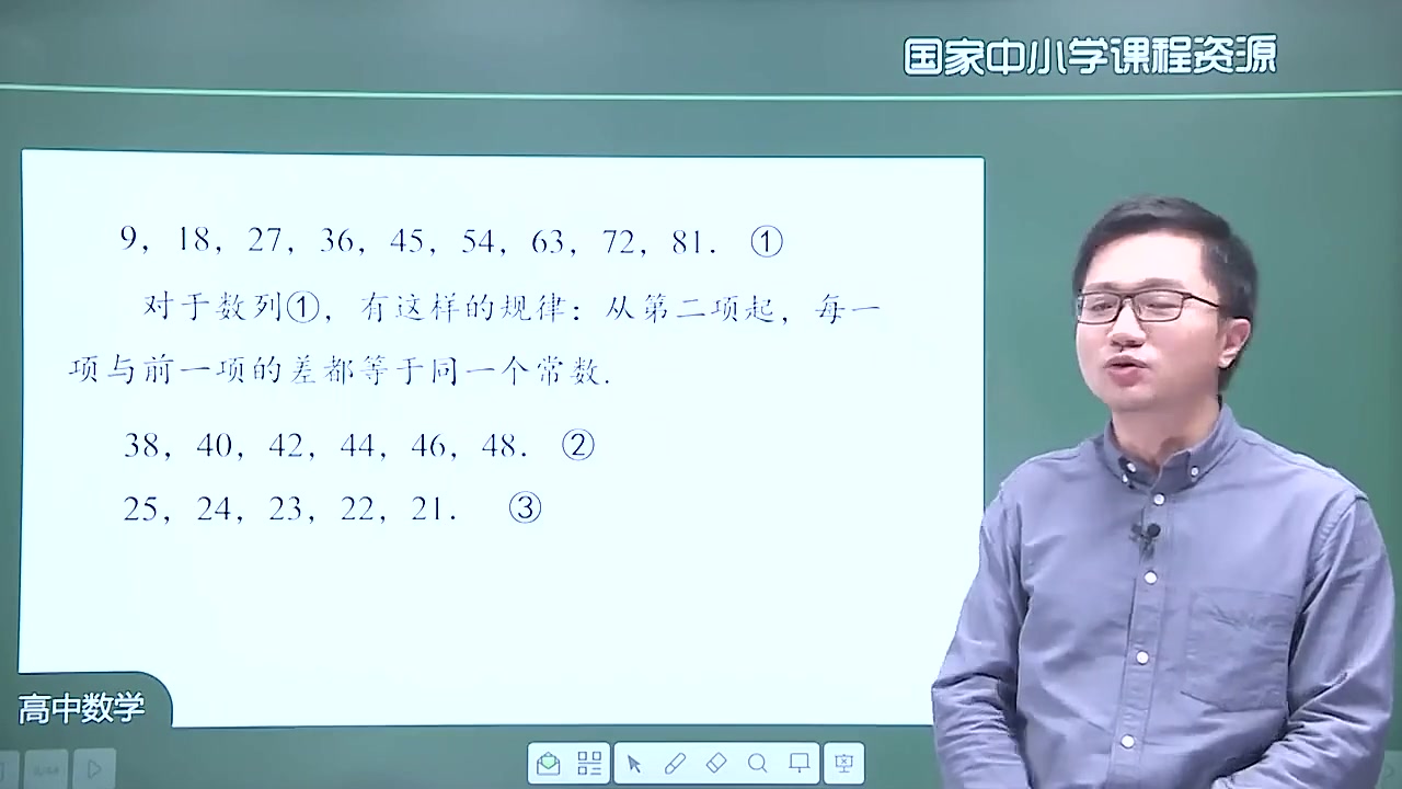 高二数学选择性必修第二册 人教A版 高中数学必选二数学 高二数学上册数学必修2数学选修2选择性必修二3 等差数列的概念(1)哔哩哔哩bilibili