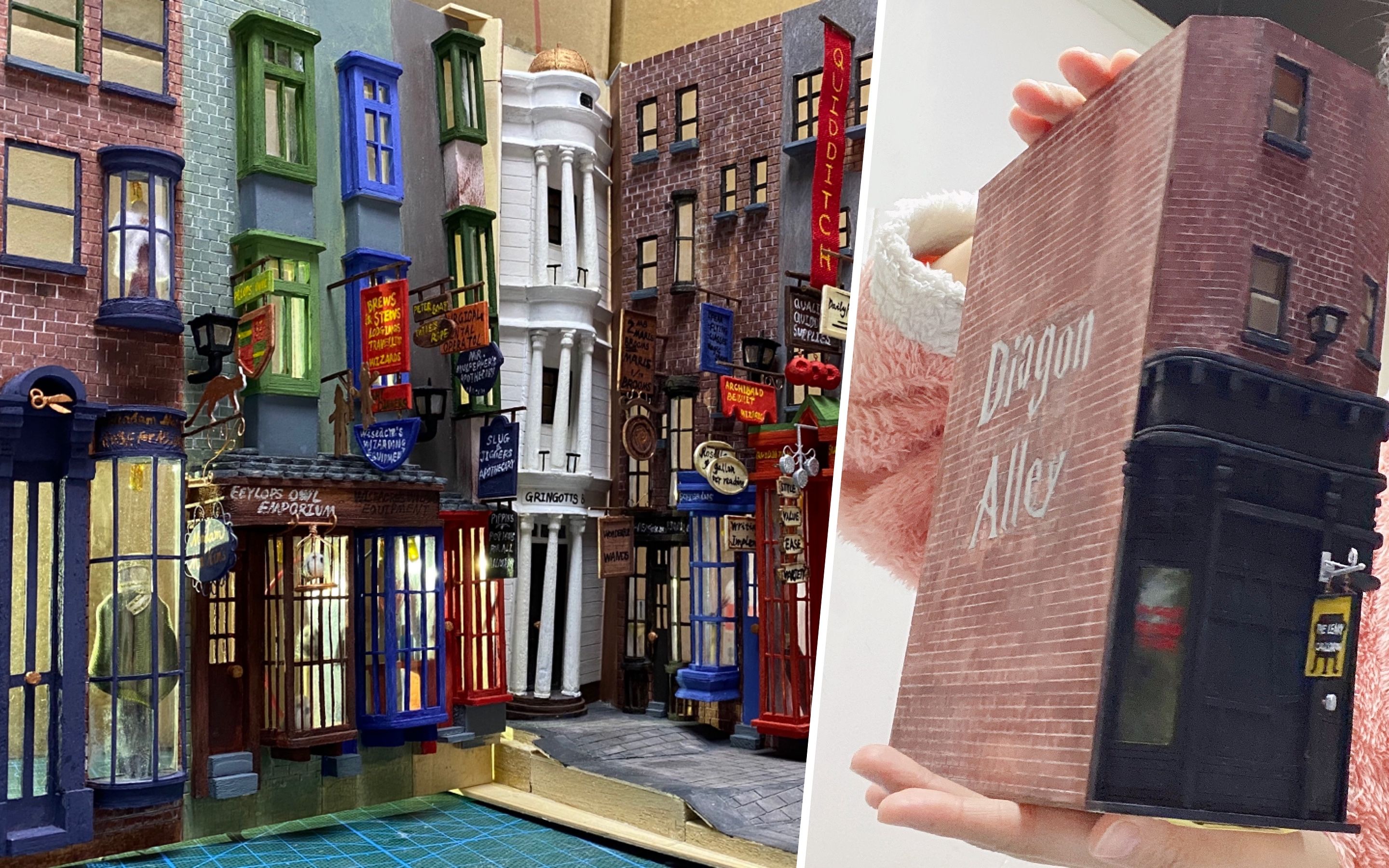 胶佬男友帮忙制作的纯手作版对角巷书立-完成篇!