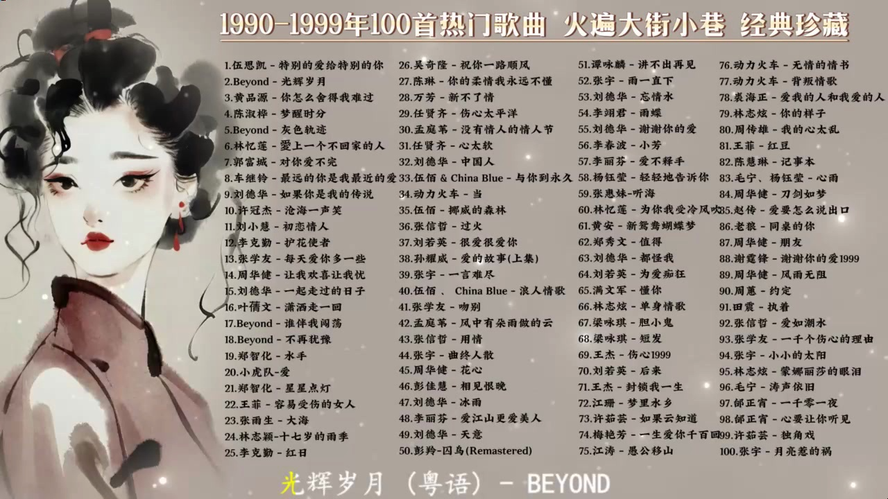 19901999年热门歌曲100首 火遍大街小巷 经典珍藏!哔哩哔哩bilibili