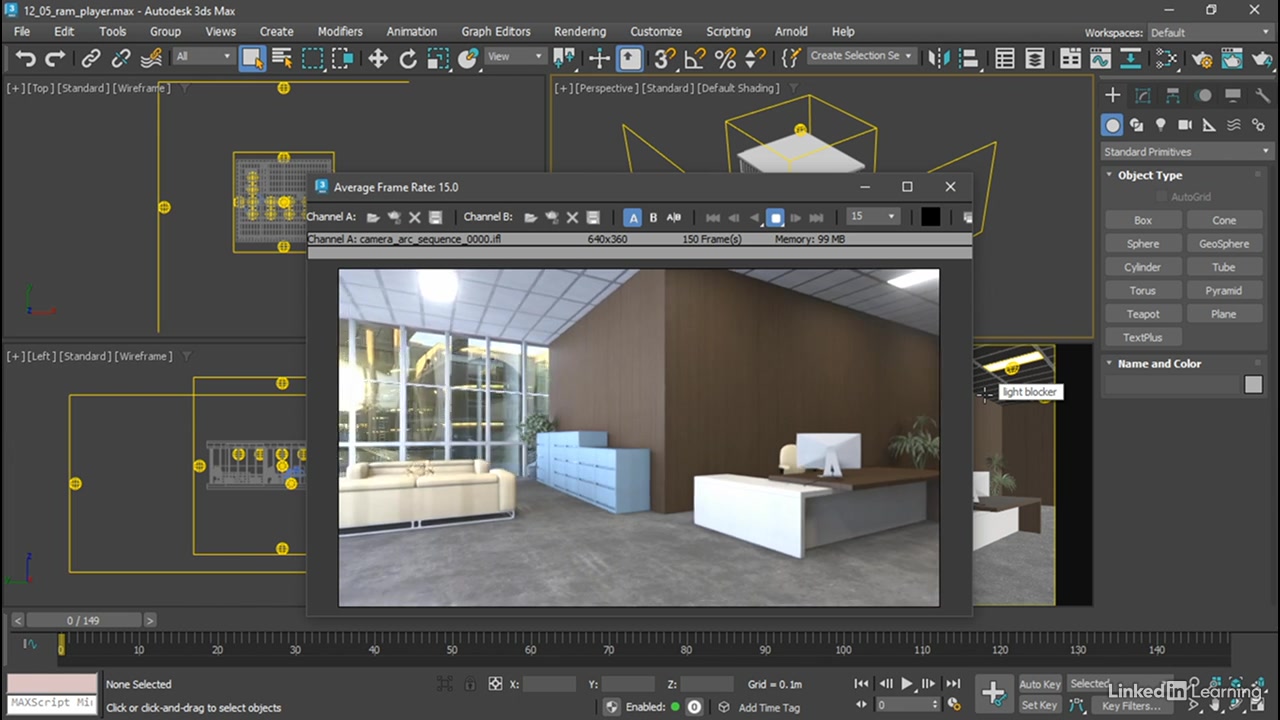 [图]三维建模动画渲染软件3ds Max 2023 Essential Training 全面基础入门教程 含英文字幕