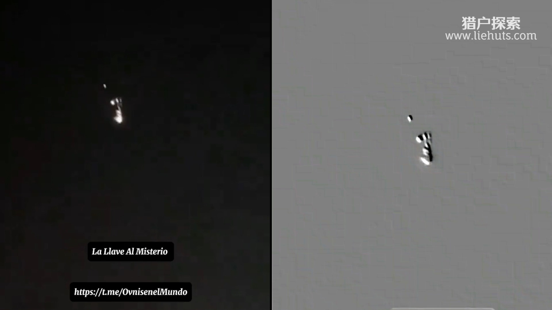 经典ufo!埃及上空出现多个奇异发光体