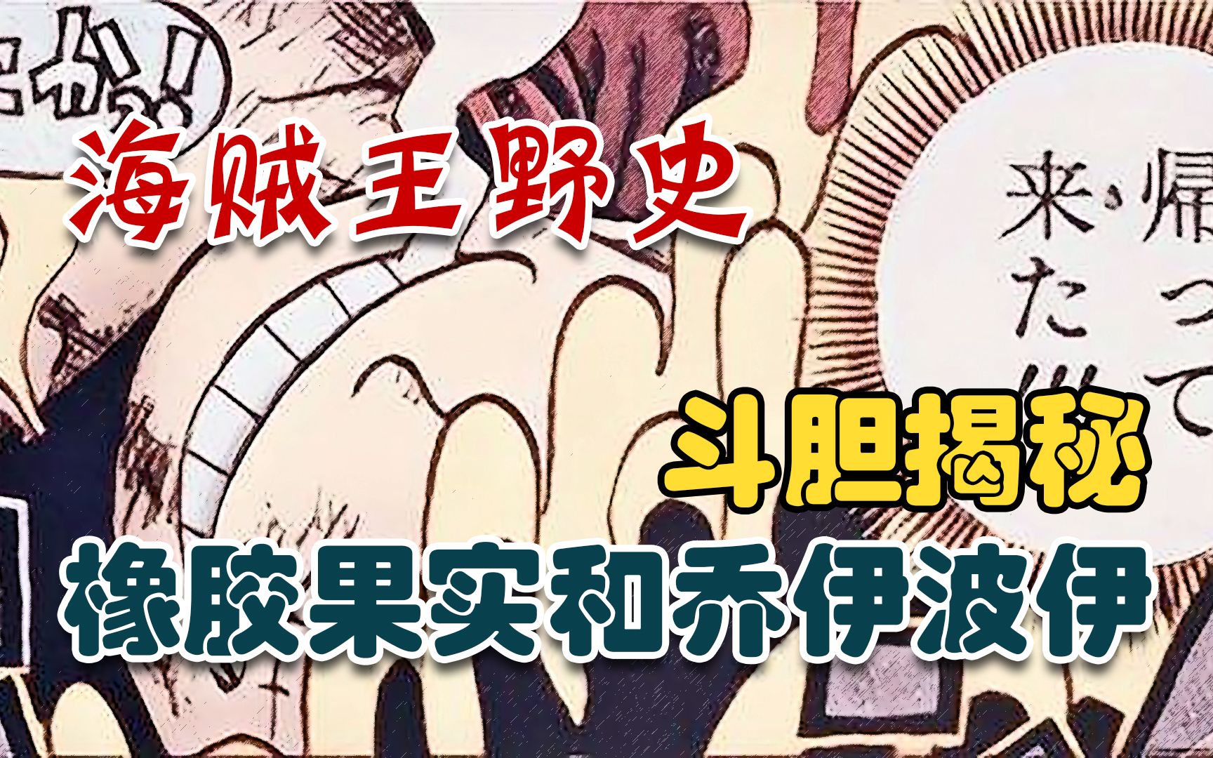 海贼王野史斗胆揭秘橡胶果实的真实名字和乔伊波伊的身世!!!哔哩哔哩bilibili