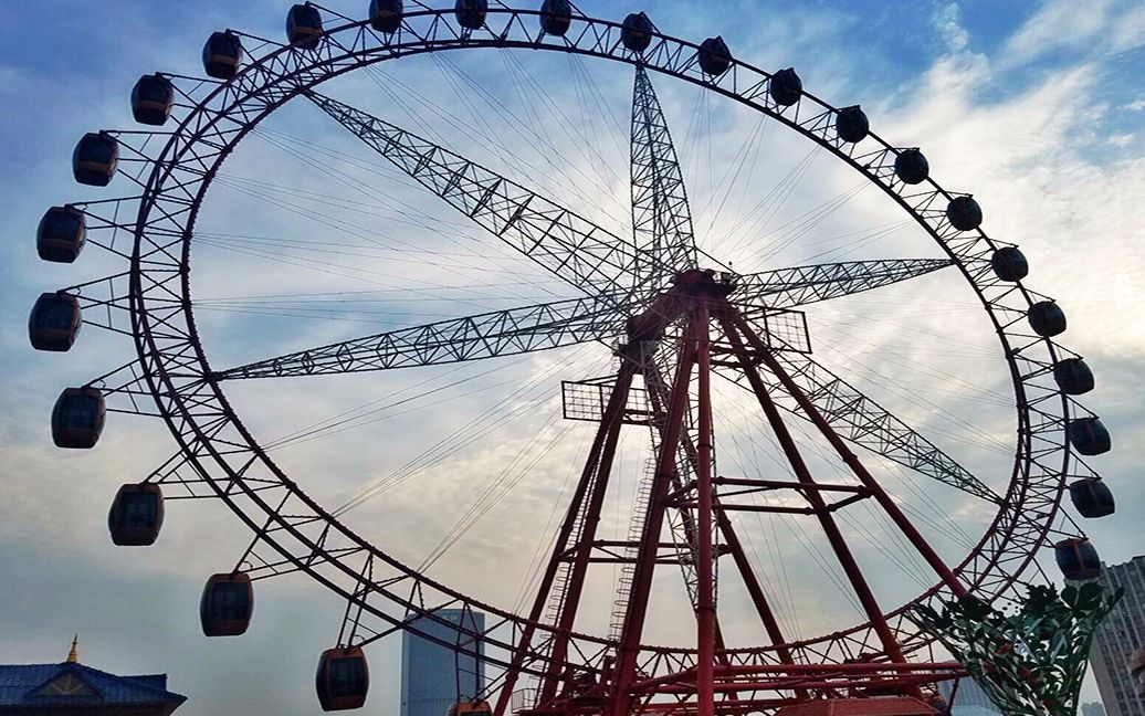 安徽首座商业楼顶摩天轮c位出道,惊艳亮相,变浪漫打卡圣地_哔哩哔哩