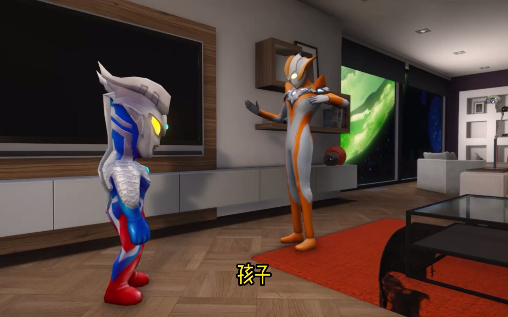 奥特曼:奥特曼在学校犯错了,回到阿被妈妈教训了一番