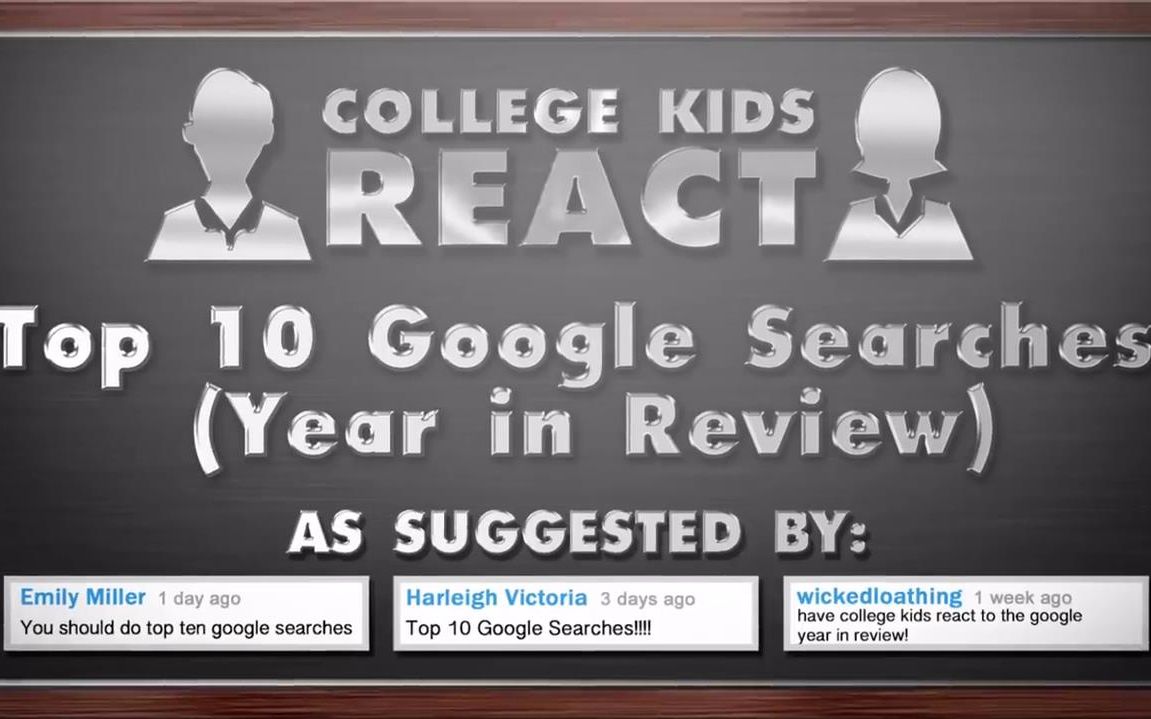 #中文字幕#【大学生看2018年谷歌年度搜索榜单】College Kids React To Top 10 Google Searches 2018哔哩哔哩bilibili