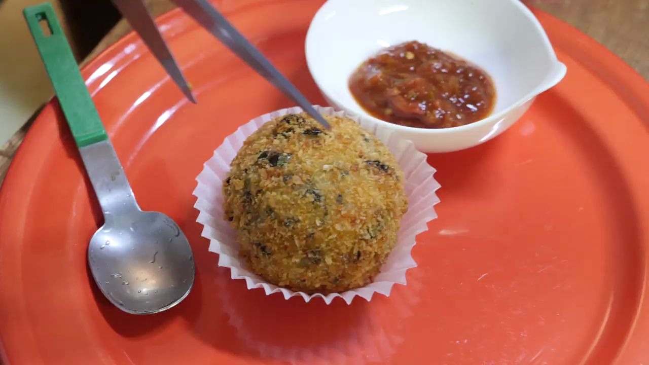 韩国街头食品-炸米团,内有乾坤_哔哩哔哩 (゜-゜)つロ 干杯~-bilibili