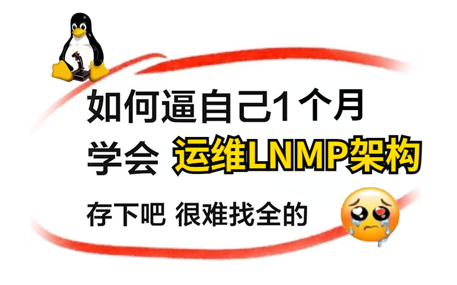 【运维LNMP架构详解】哭了,现在才知道,原来linux运维得这么学!!!哔哩哔哩bilibili